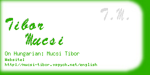 tibor mucsi business card